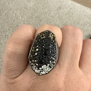 Swarovski pave ring